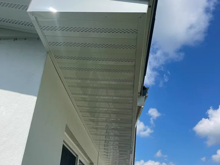 Finished exterior soffit and fascia